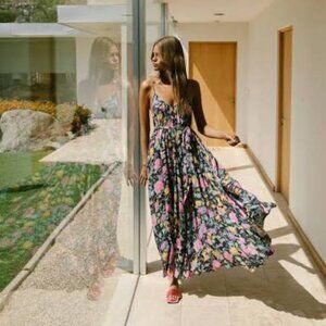 SPELL Butterfly Strappy Maxi Dress XL